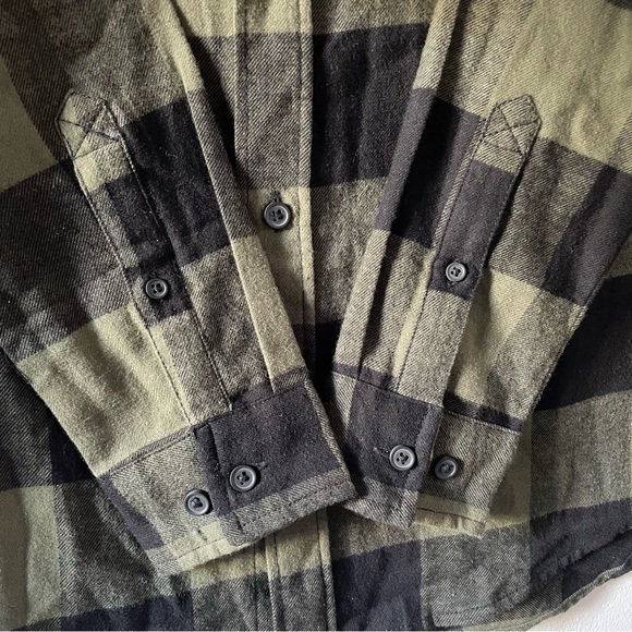 H&M Mens Plaid Button Down Flannel cotton Shirt -X S - Picture 7 of 10